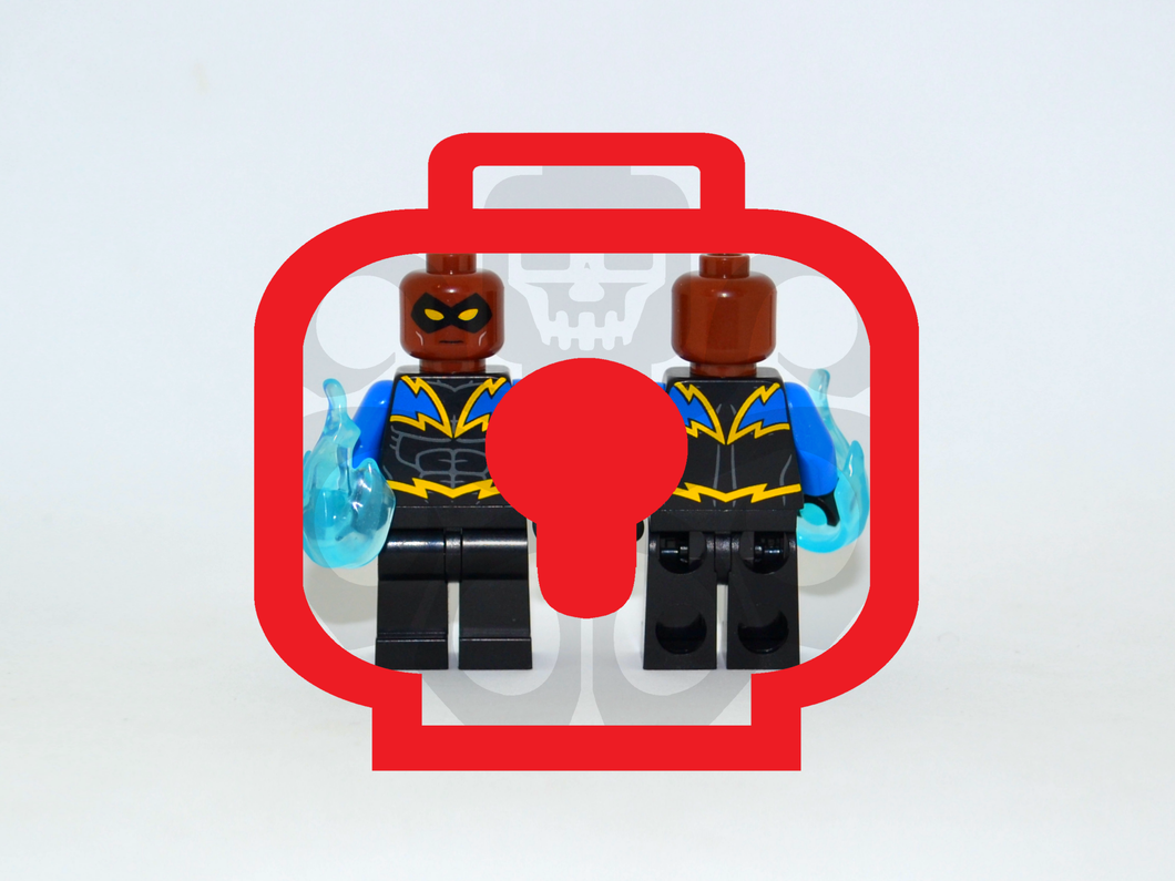 BLACK VOLT Custom PAD PRINTED Minifigure