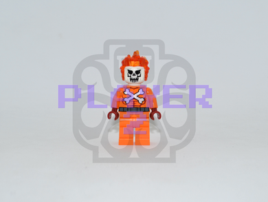 PLAYER 2 FIRESKULL Custom PAD PRINTED Minifigure