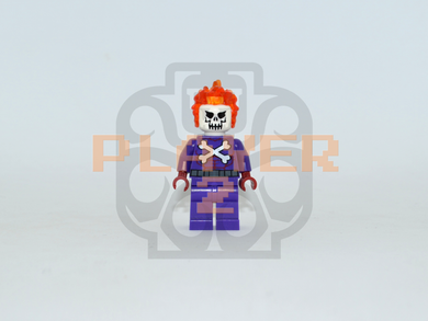 PLAYER 2 FIRESKULL Custom PAD PRINTED Minifigure
