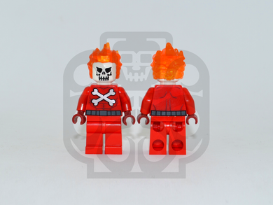 FIRESKULL V2 Custom PAD PRINTED Minifigure