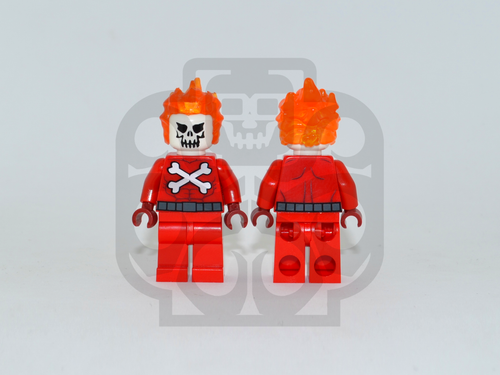 FIRESKULL V2 Custom PAD PRINTED Minifigure