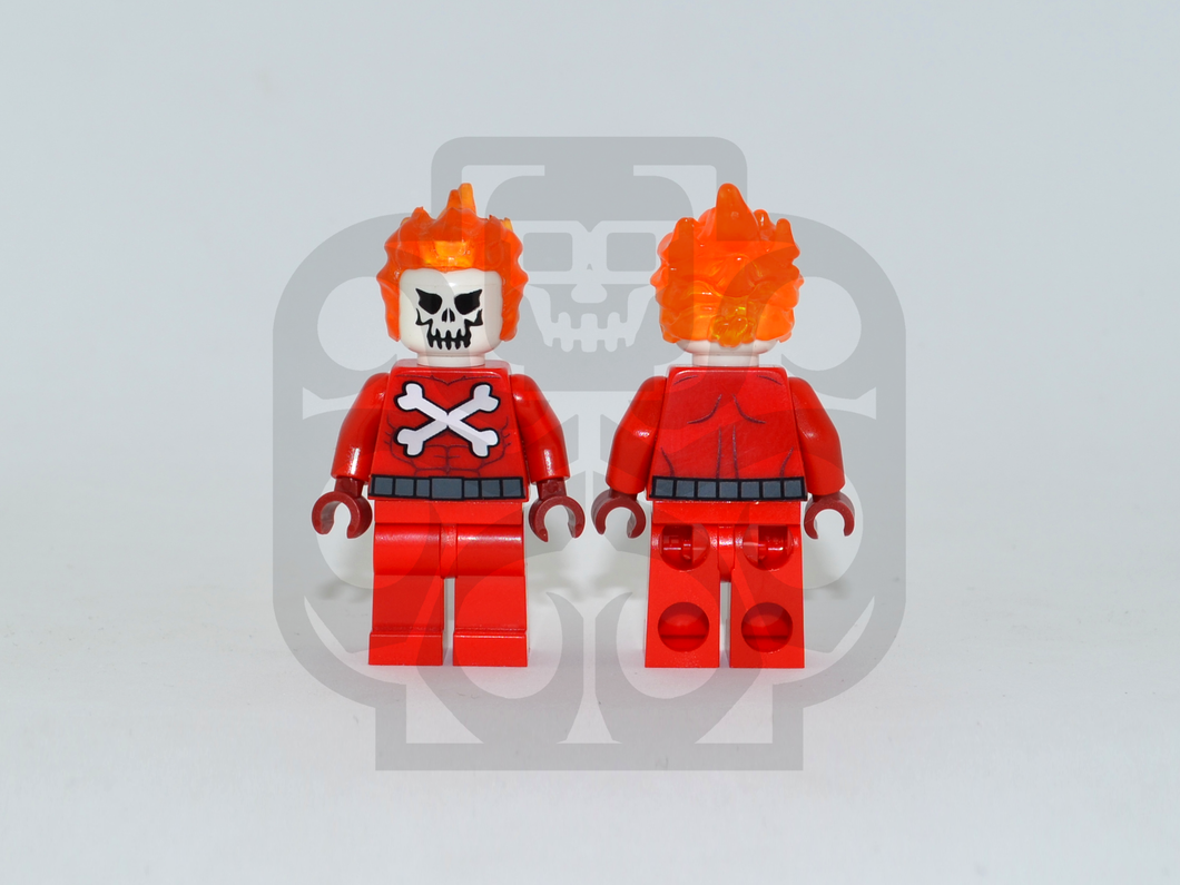 FIRESKULL V2 Custom PAD PRINTED Minifigure