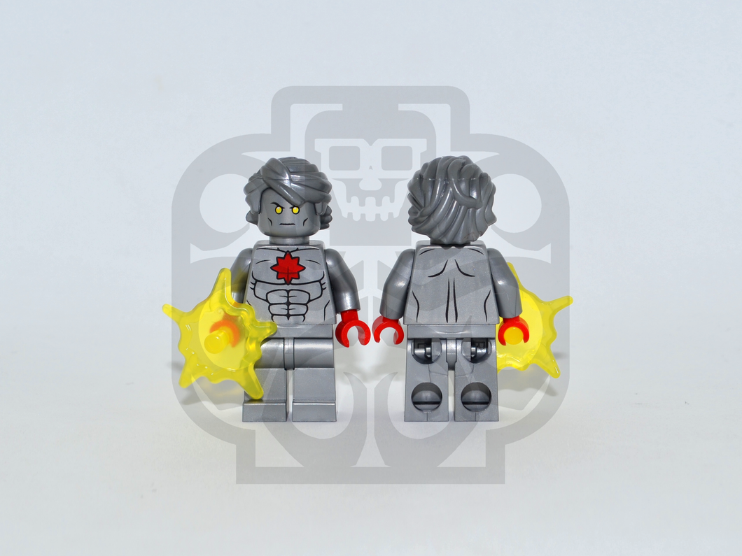 CAPTAIN FUSION Custom PAD PRINTED Minifigure
