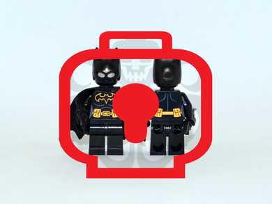 SILENT KNIGHT V2 Custom PAD PRINTED Minifigure