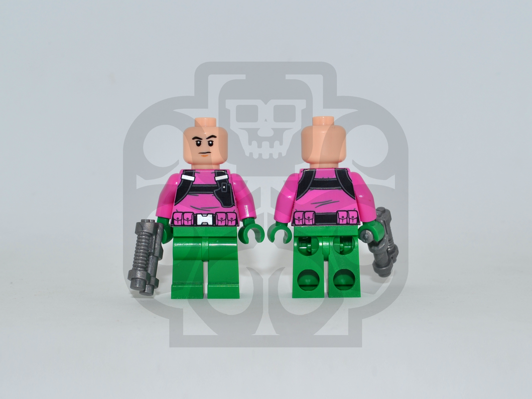 EVIL GENIUS (Pink) Custom PAD PRINTED Minifigure