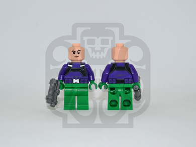 EVIL GENIUS (Purple) Custom PAD PRINTED Minifigure
