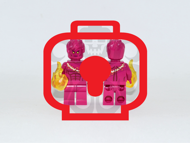 COSMIC CYBORG Custom PAD PRINTED Minifigure