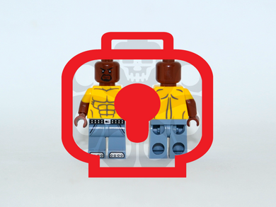 CARL THE EX-CON (Yellow Shirt) Custom PAD PRINTED Minifigure