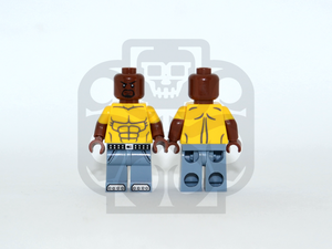 LUKE CAGE (Yellow Shirt) Custom PAD PRINTED Minifigure