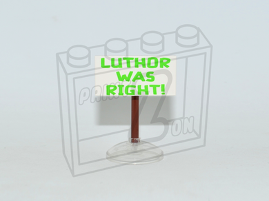 BILLIONAIRE SIMP (White) Custom PAD PRINTED 2 x 4 Sign