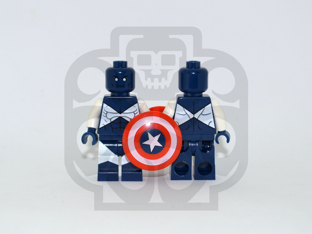 MAJOR VICTORY (Dark Blue) Custom PAD PRINTED Minifigure