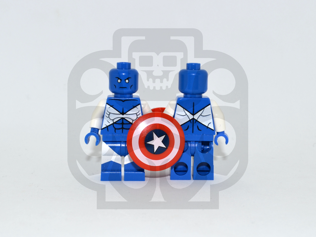 MAJOR VICTORY (Blue) Custom PAD PRINTED Minifigure