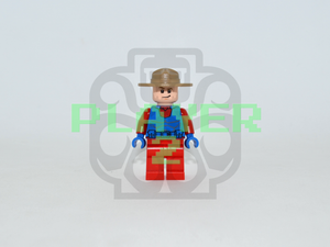 PLAYER 2 CAPTAIN REDLEAF Custom PAD PRINTED Minifigure