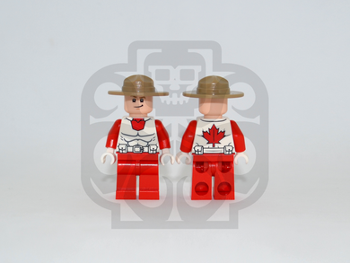 CAPTAIN REDLEAF Custom PAD PRINTED Minifigure