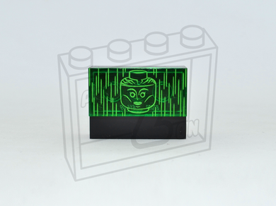 WATCHTOWER Screen (Trans Green) Custom PAD PRINTED 2x4 Tile