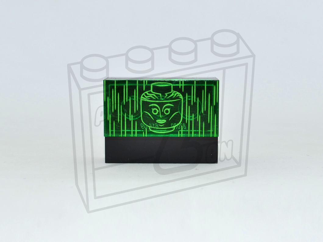 WATCHTOWER Screen (Trans Green) Custom PAD PRINTED 2x4 Tile