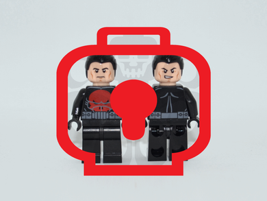 REPRIMANDER (Red) Custom PAD PRINTED Minifigure