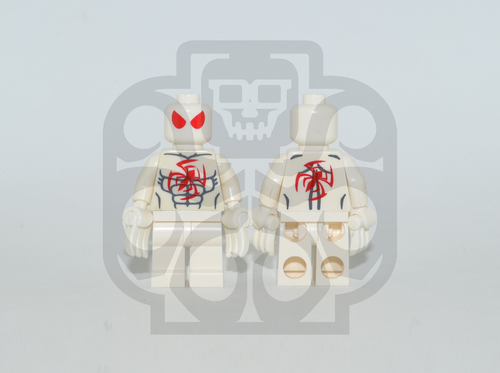 SCARLET SPIDER (Joseph Wade) White Custom PAD PRINTED Minifigure