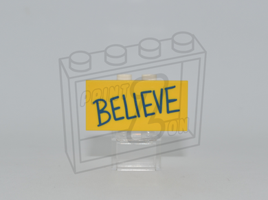 BELIEVE Custom Pad Printed 2 x 4 Tile