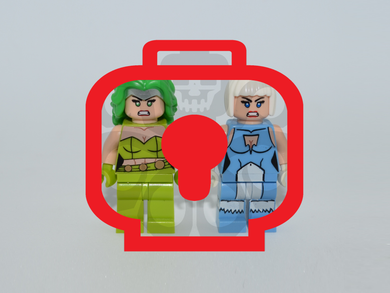 FLAME & CHILL V2 Custom PAD PRINTED Minifigures
