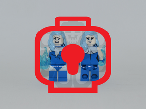 FROSTY FATALE (Blue) Custom PAD PRINTED Minifigure