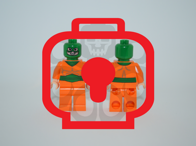 MAN IN THE MIRROR Custom PAD PRINTED Minifigure