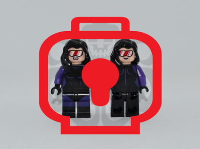 SHADOWESS (Light Flesh) Custom PAD PRINTED Minifigure