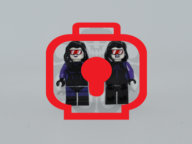 SHADOWESS (White) Custom PAD PRINTED Minifigure