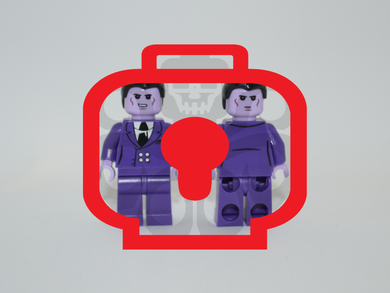 LAVENDER MAN V1 Custom PAD PRINTED Minifigure