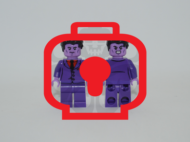 LAVENDER MAN V2 Custom PAD PRINTED Minifigure