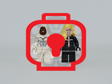 REVERSE SHADOW & FLARE Custom PAD PRINTED Minifigures